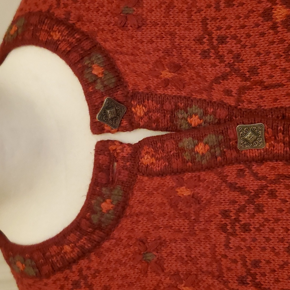 Nomadic Traders New Cherry/Multi Cardigan, Size S - image 7